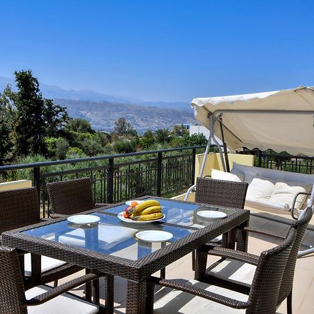 Souda Bay View With Private Pool Near Chania City Exterior foto